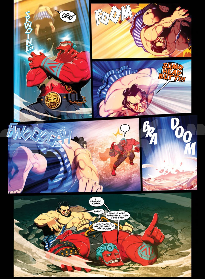 Illustration for article titled This New Super Street Fighter Graphic Novel from Udon Delivers a Greasy Battle Royale